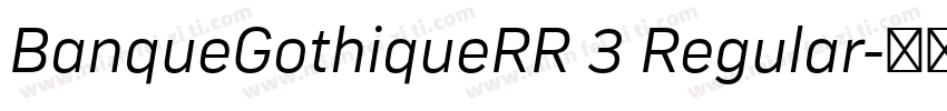BanqueGothiqueRR 3 Regular字体转换